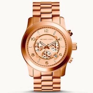 Michael Kors Oversized Runway Rose Gold Watch